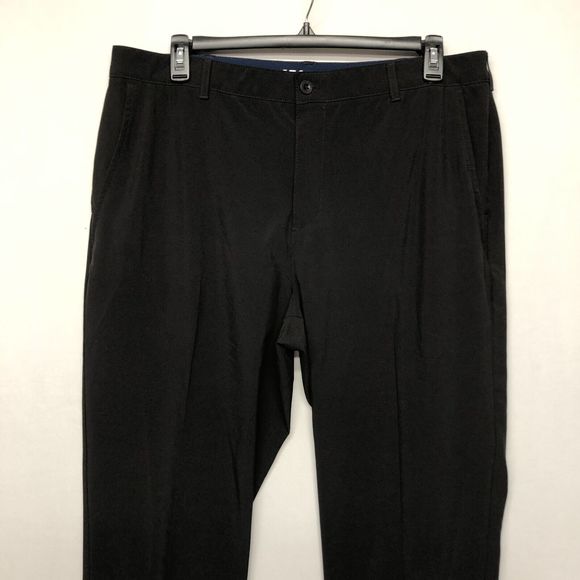 Izod Men Chino Golf Pants Size 40x30 Black Polyester Blend B246 -20 - Picture 14 of 16